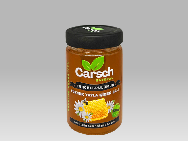 Carsch Natural Tunceli Pülümür Yüksek Yayla Çiçek Balı 620gr