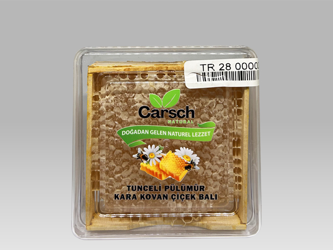 Carsch Natural Tunceli Pülümür Kara Kovan Çiçek Balı - Kare 400gr