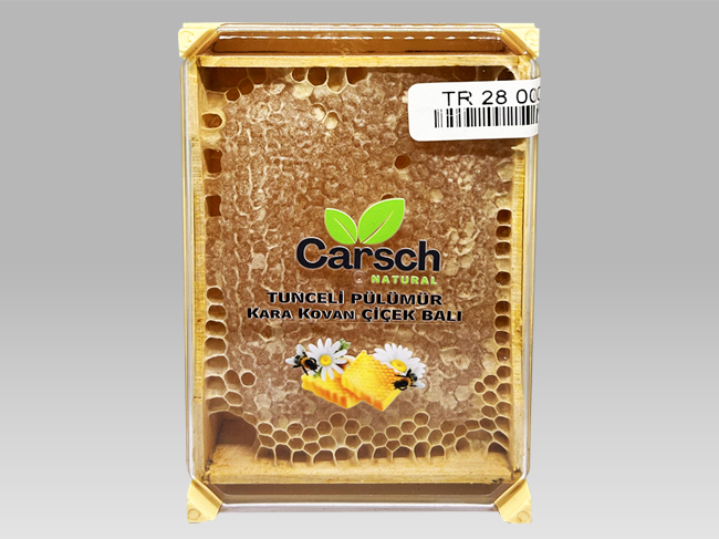 Carsch Natural Tunceli Pülümür Kara Kovan Çiçek Balı - Dikdörtgen 550gr